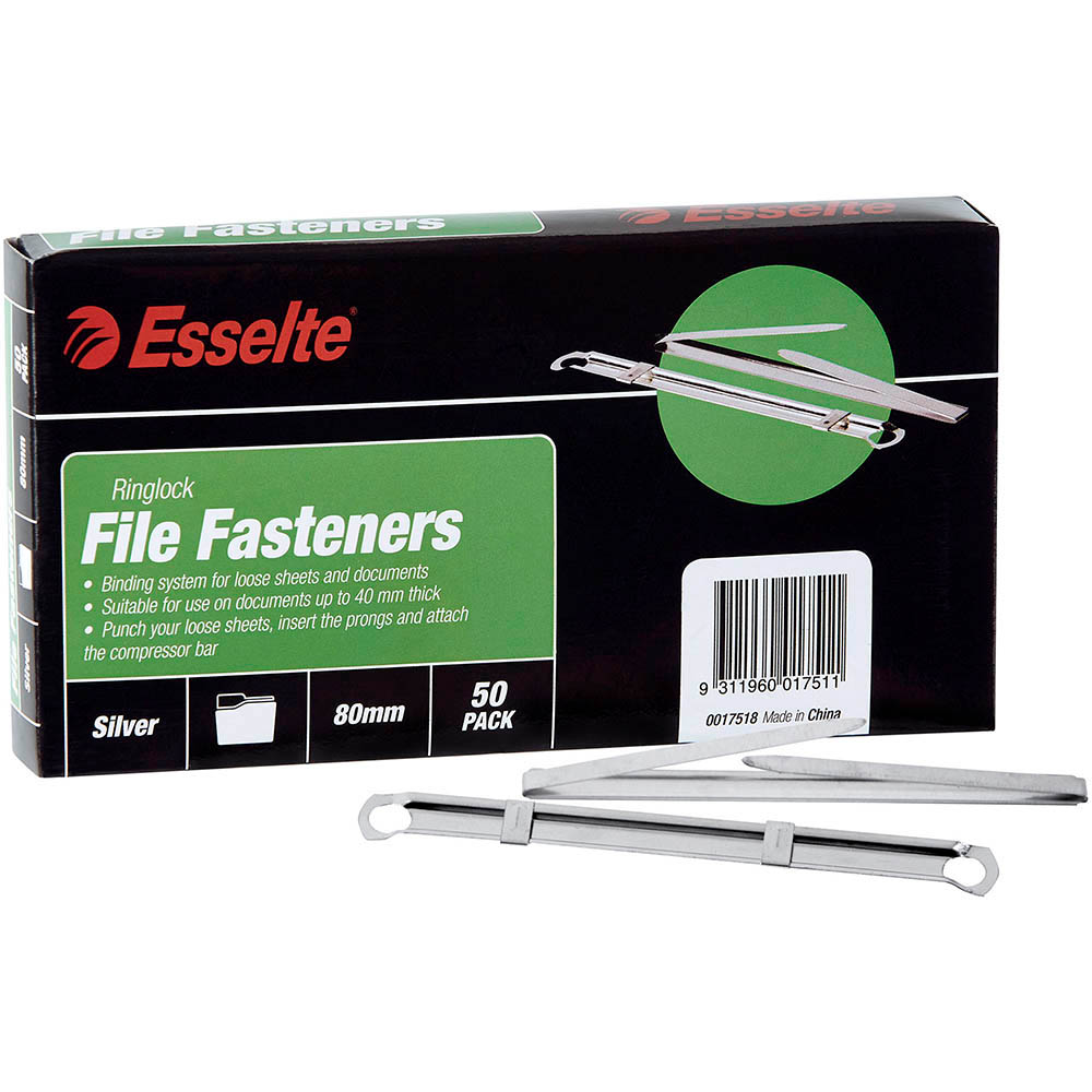 Image for ESSELTE RINGLOCK FILE FASTENERS BOX 50 from Albany Office Products Depot