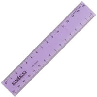 celco ruler metric 150mm tinted clear assorted