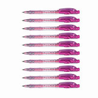 stabilo 308 liner retractable ballpoint pen 1.0mm pink box 10