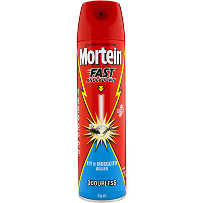 Image for MORTEIN FLY SPRAY ODOURLESS LOW ALLERGY 350G from Total Supplies Pty Ltd