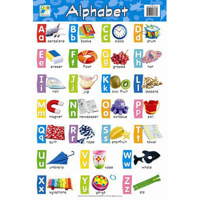 Image for JASART WALL CHART ALPHABET 495 X 740MM from Margaret River Office Products Depot