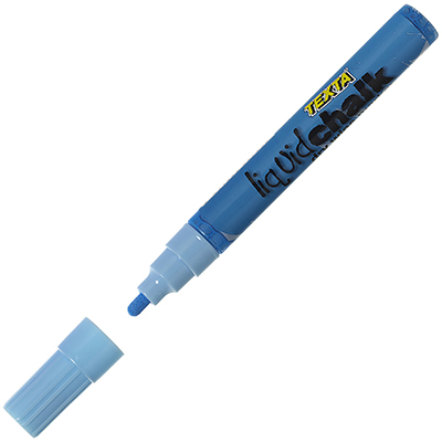 Image for TEXTA LIQUID CHALK MARKER DRY WIPE BULLET 4.5MM BLUE from MOE Office Products Depot Mackay & Whitsundays