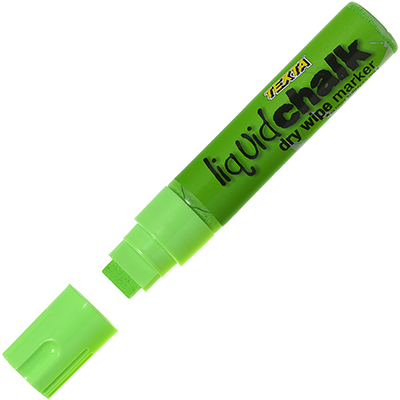 Image for TEXTA LIQUID CHALK MARKER JUMBO DRY WIPE CHISEL 15.0MM GREEN from MOE Office Products Depot Mackay & Whitsundays