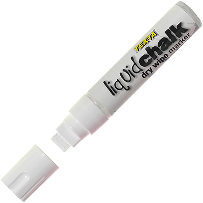 Image for TEXTA LIQUID CHALK MARKER JUMBO DRY WIPE CHISEL 15.0MM WHITE from MOE Office Products Depot Mackay & Whitsundays