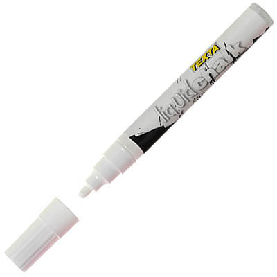 Image for TEXTA LIQUID CHALK MARKER WET WIPE BULLET 4.5MM WHITE from Albany Office Products Depot