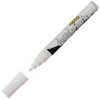 texta liquid chalk marker wet wipe bullet 4.5mm white