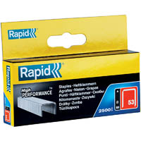 rapid high performance staples 53/8 box 2500