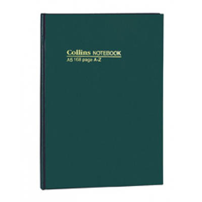 Image for COLLINS CASEBOUND NOTEBOOK A-Z INDEX 96 PAGE C7 GREEN from MOE Office Products Depot Mackay & Whitsundays