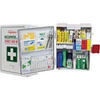 trafalgar national workplace first aid kit wall mount abs