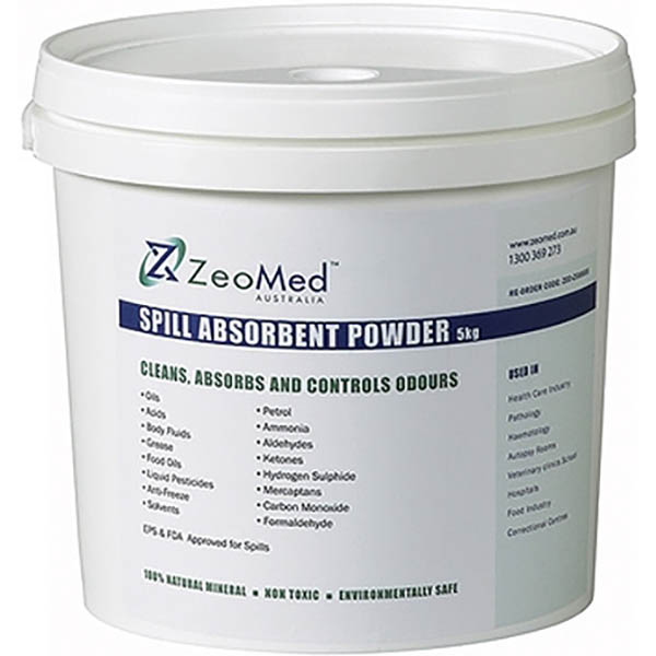 Image for ZEOMED SPILL ABSORBENT CLEAN-UP POWDER 5KG from OFFICEPLANET OFFICE PRODUCTS DEPOT