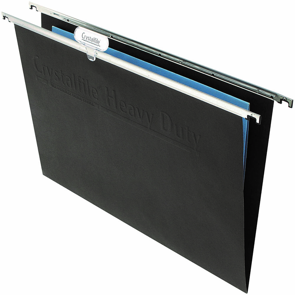 Image for CRYSTALFILE HEAVY DUTY SUSPENSION FILES BLACK BOX 10 from Albany Office Products Depot