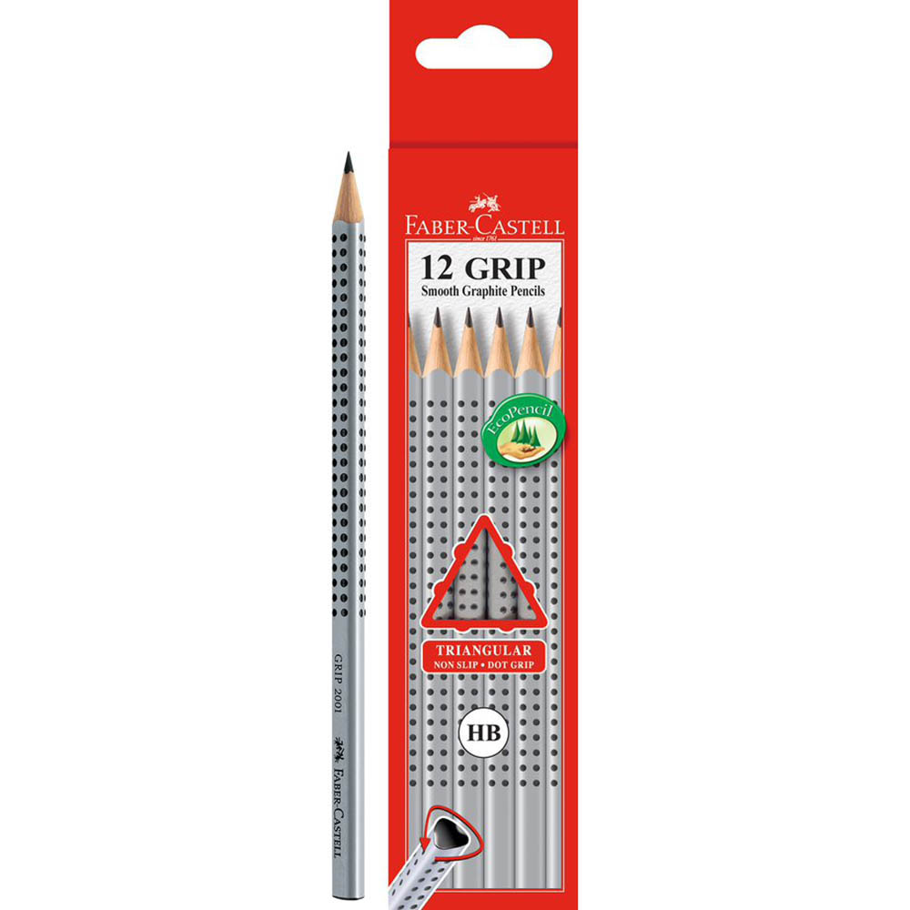 Image for FABER-CASTELL GRIP TRIANGULAR GRAPHITE PENCIL HB BOX 12 from Total Supplies Pty Ltd