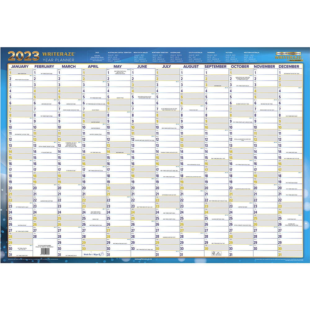 Image for COLLINS WRITERAZE 11600 QC2 EXECUTIVE YEAR PLANNER 500 X 700MM from Total Supplies Pty Ltd