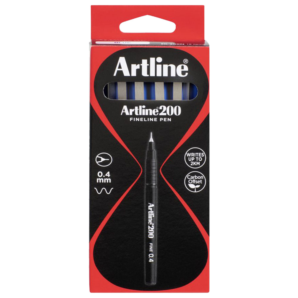 Image for ARTLINE 200 FINELINER PEN 0.4MM SKY BLUE BOX 12 from MOE Office Products Depot Mackay & Whitsundays