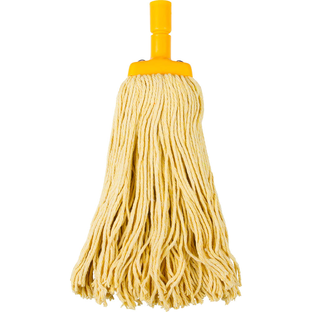 Image for CLEANLINK MOP HEAD 400G YELLOW from Barkers Rubber Stamps & Office Products Depot