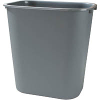cleanlink rubbish bin without lid 24 litre grey