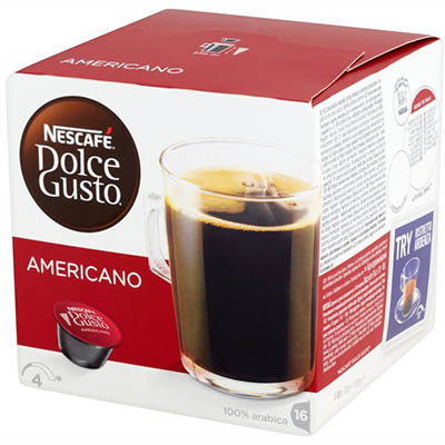Image for NESCAFE DOLCE GUSTO COFFEE CAPSULES CAFE AMERICANO PACK 16 from MOE Office Products Depot Mackay & Whitsundays
