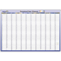 collins writeraze 12805 qc perpetual year planner framed 500 x 700mm