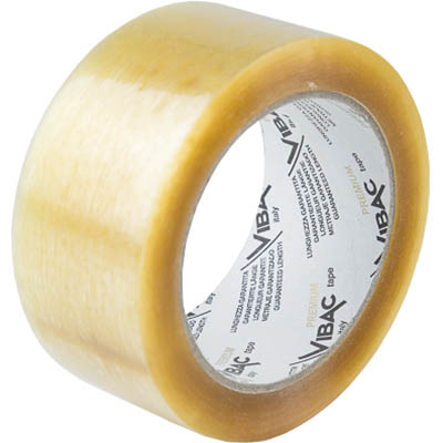 Image for VIBAC 1390 PREMIUM PACKAGING TAPE 48MM X 75M CLEAR CARTON 36 from Ross Office Supplies Office Products Depot