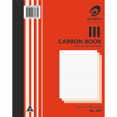 Image for OLYMPIC 607 CARBON BOOK TRIPLICATE FAINT RULED 100 LEAF 250 X 200MM from MOE Office Products Depot Mackay & Whitsundays
