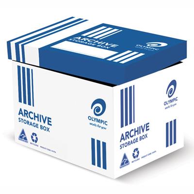 Image for OLYMPIC ARCHIVE STORAGE BOX 388 X 335 X 265MM from MOE Office Products Depot Mackay & Whitsundays