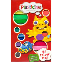 colorific plasticine colour max 400g pack 24