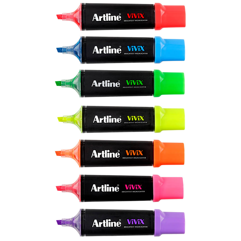 Image for ARTLINE VIVIX HIGHLIGHTER CHISEL ASSORTED PACK 10 from MOE Office Products Depot Mackay & Whitsundays