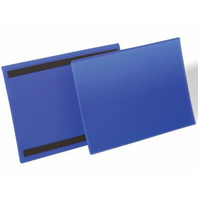Image for DURABLE LOGISTICS MAGNETIC DOCUMENT POCKET A4 LANDSCAPE BLUE PACK 50 from Office Products Depot Gold Coast