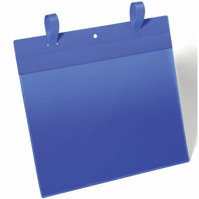 Image for DURABLE LOGISTICS POCKETS WITH LOOP BINDER A4 LANDSCAPE BLUE PACK 50 from O'Donnells Office Products Depot
