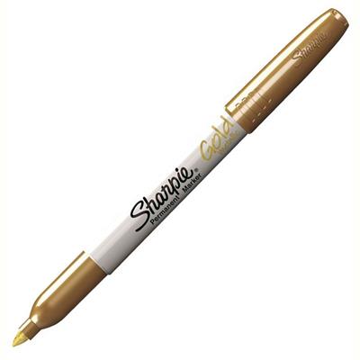 Image for SHARPIE PERMANENT MARKER BULLET FINE 1.0MM METALLIC GOLD PACK 12 from Ross Office Supplies Office Products Depot