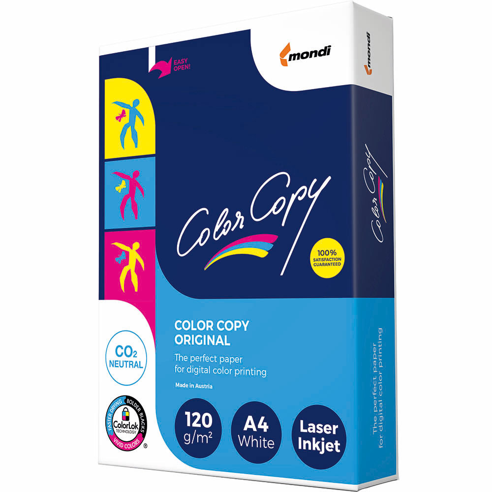 Image for MONDI COLOR COPY A4 COPY PAPER 120GSM WHITE PACK 250 SHEETS from Total Supplies Pty Ltd