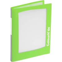 colourhide my take-a-look display book refillable 20 pocket a4 green