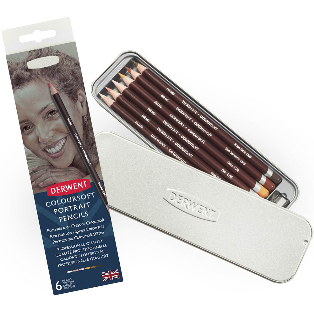 Image for DERWENT COLOURSOFT SKINTONES PENCIL PACK 6 from MOE Office Products Depot Mackay & Whitsundays