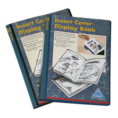 Image for COLBY DISPLAY BOOK NON-REFILLABLE INSERT COVER 20 POCKET A4 BLACK from Office Products Depot