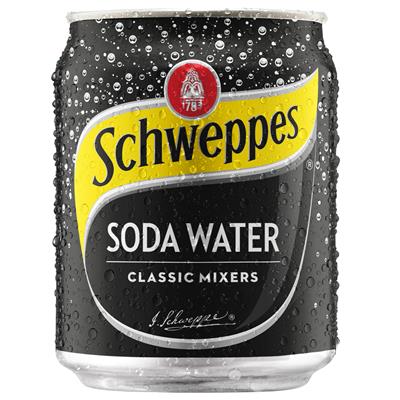 Image for SCHWEPPES SODA WATER CAN 200ML CARTON 24 from OFFICEPLANET OFFICE PRODUCTS DEPOT