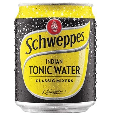 Image for SCHWEPPES TONIC WATER CAN 200ML CARTON 24 from Barkers Rubber Stamps & Office Products Depot