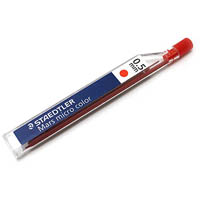 staedtler 254 mars micro color mechnical pencil lead refills 0.5mm hb red tube 12