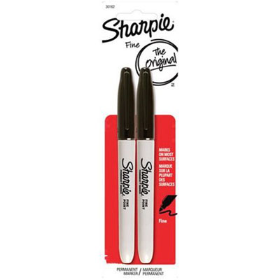Image for SHARPIE PERMANENT MARKER BULLET FINE 1.0MM BLACK PACK 2 from Ross Office Supplies Office Products Depot