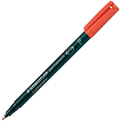 Image for STAEDTLER 318 LUMOCOLOR PERMANENT MARKER BULLET 0.6MM RED from MOE Office Products Depot Mackay & Whitsundays
