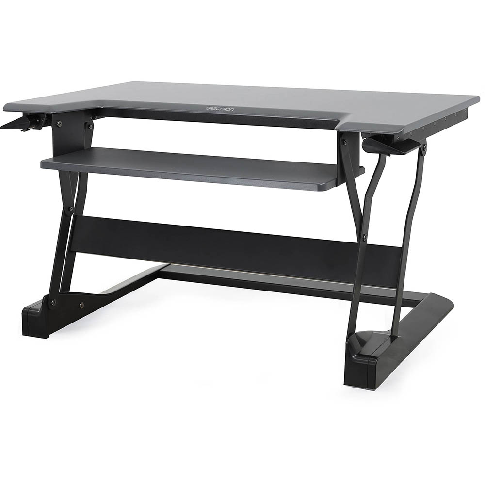 Image for ERGOTRON WORKFIT-T SIT-STAND DESKTOP WORKSTATION 586 X 889MM BLACK from MOE Office Products Depot Mackay & Whitsundays