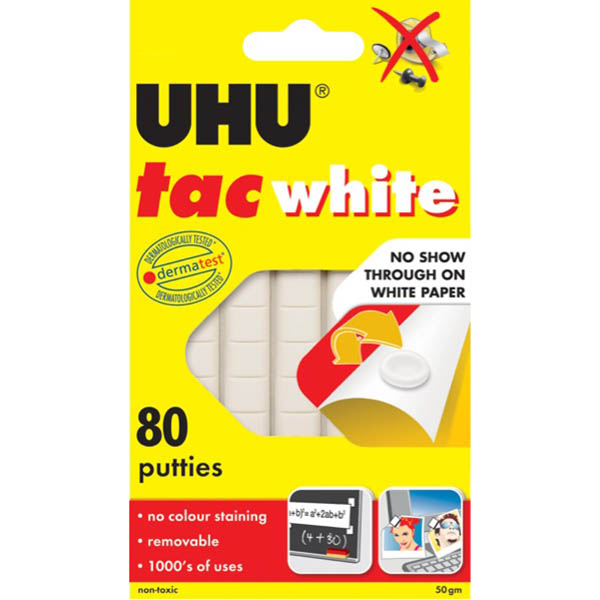 Image for UHU TAC WHITE 50GM from Total Supplies Pty Ltd