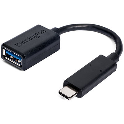 Image for KENSINGTON CA1000 ADAPTER USB-C TO USB-A BLACK from Office Products Depot Gold Coast
