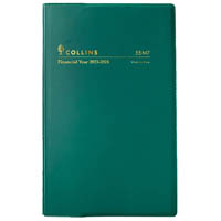 collins 35m7.v40 financial year diary week to view b7r green