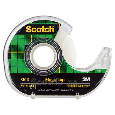 Image for SCOTCH 810 MAGIC TAPE IN DISPENSER 19MM X 33M from MOE Office Products Depot Mackay & Whitsundays
