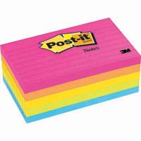 post-it 635-5an lined notes 76 x 127mm cape town pack 5