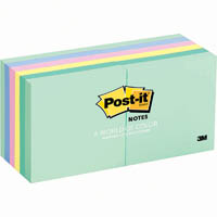 post-it 654-ast notes 76 x 76mm marseille pack 12