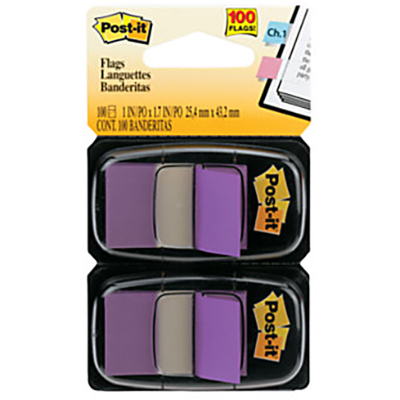 Image for POST-IT 680-PU2 FLAGS PURPLE TWIN PACK 100 from Total Supplies Pty Ltd