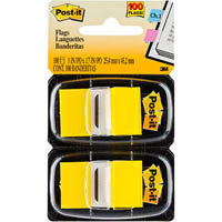 post-it 680-yw2 flags yellow twin pack 100