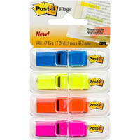 post-it 683-4abx mini full colour flags assorted pack 140