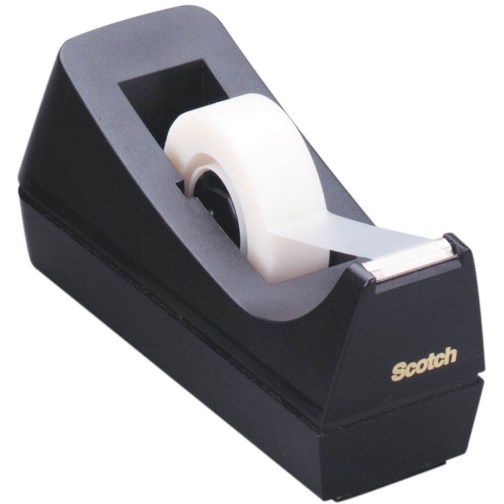 Image for SCOTCH C38 DESKTOP TAPE DISPENSER BLACK from Barkers Rubber Stamps & Office Products Depot